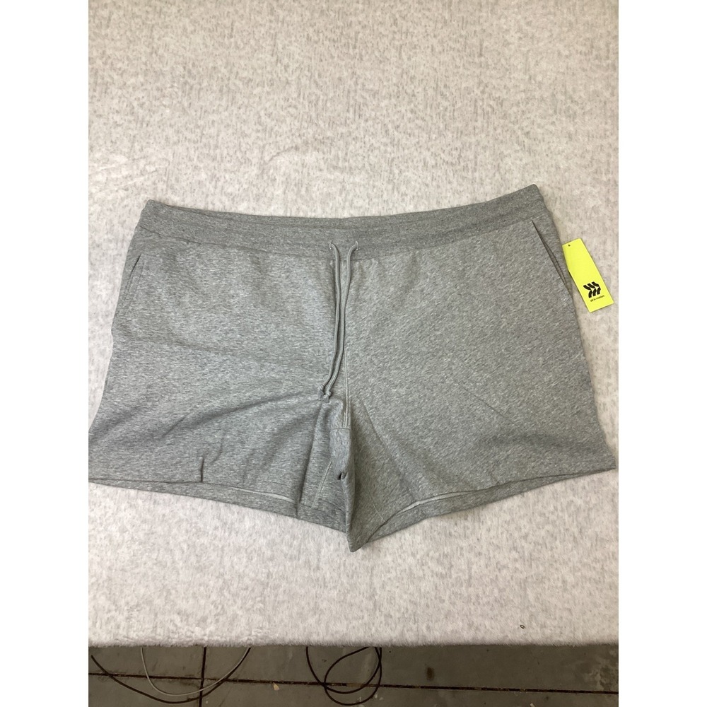 All‎ in Motion Womens Fleece Shorts Heathered Gray Size L NWT 041 01 2010